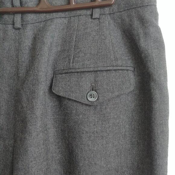 Vintage Liz Claiborne 100% wool grey pants Vintage 16 run Small - Picture 6 of 15